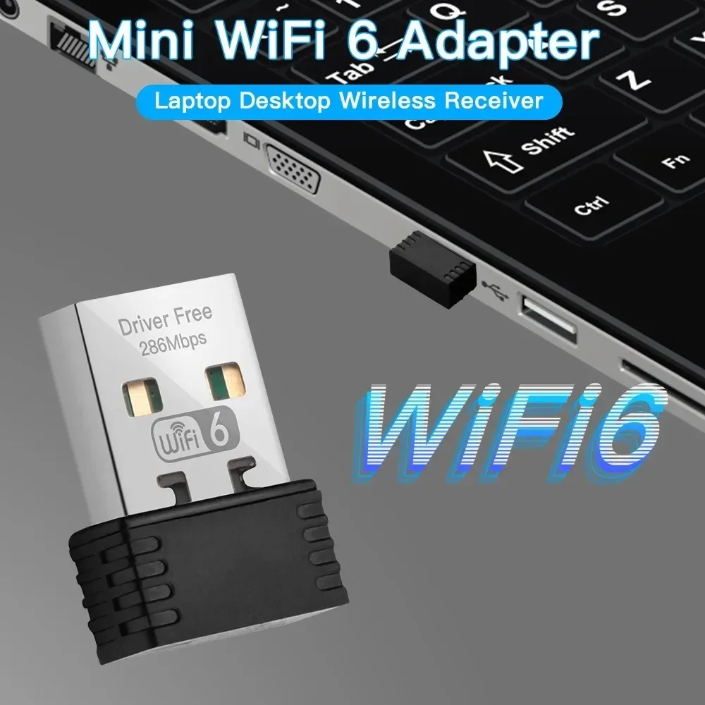 Мини-usb wifi 6-ключевая сетевая карта 2 - Фотография_3