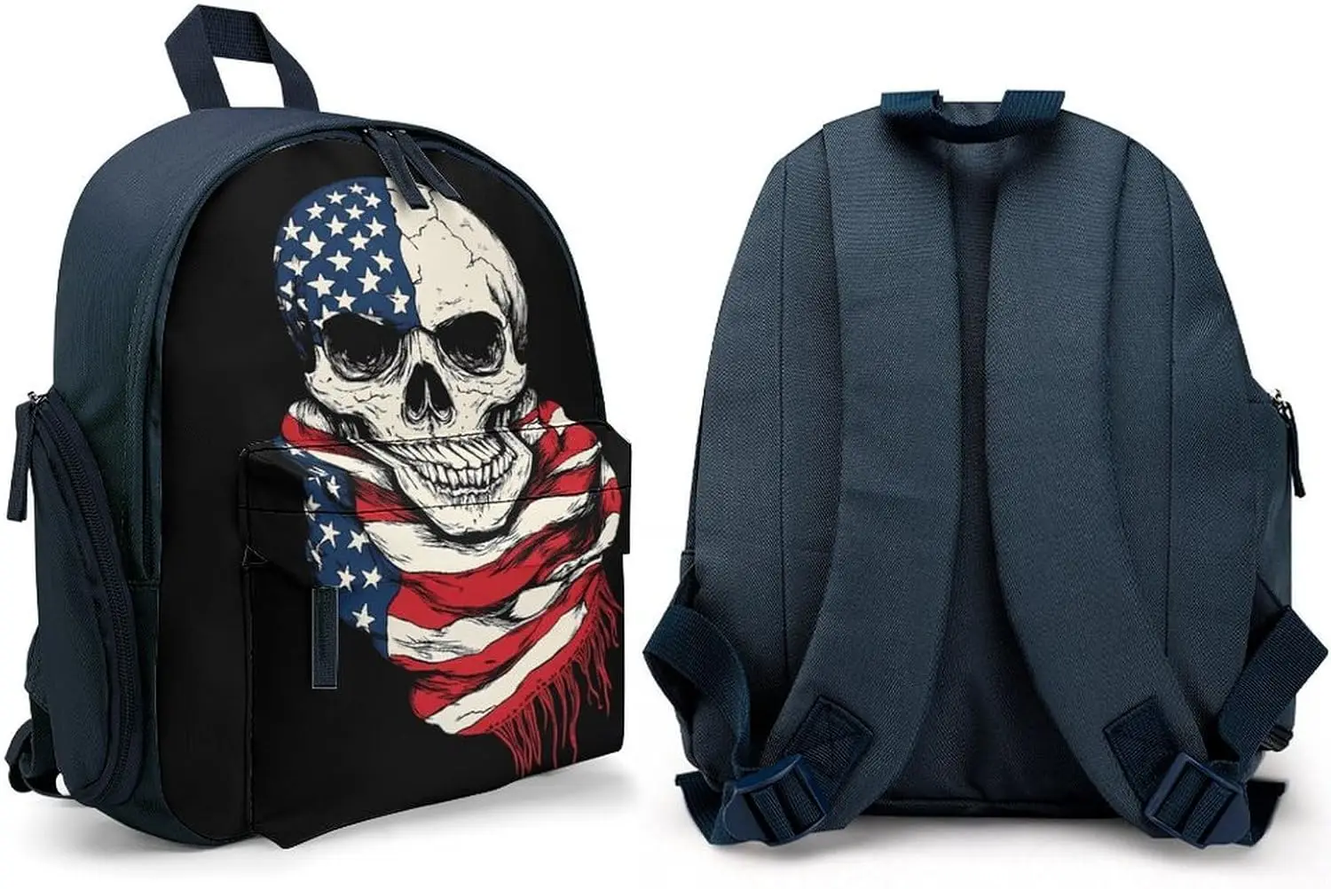 Флаг сша, шарф с черепом - Фотография_4