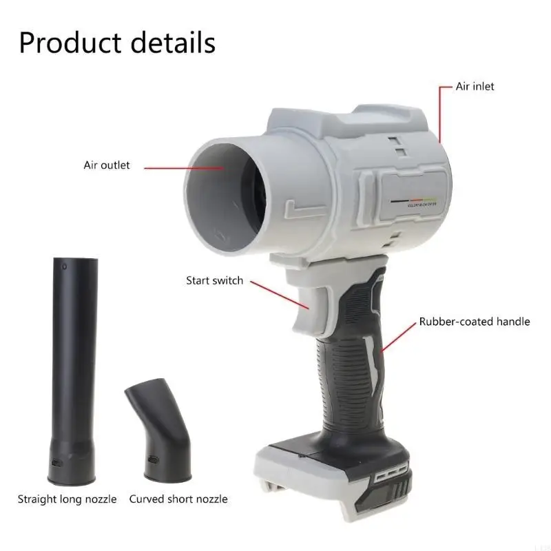 Высокоэффективная беспроводная воздуходувка 21 в для дома и патио - Фотография_4