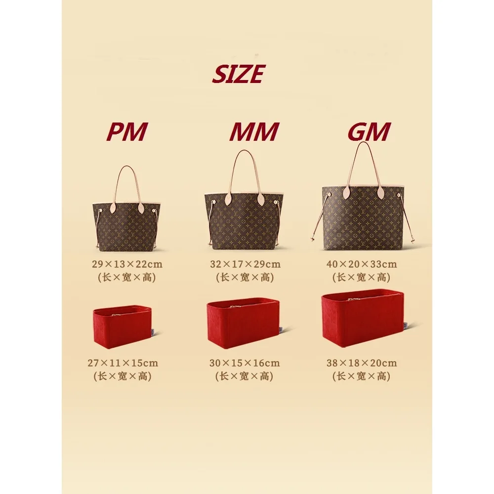 Органайзер для сумки lv neverfull pm mm gm tote - Фотография_5