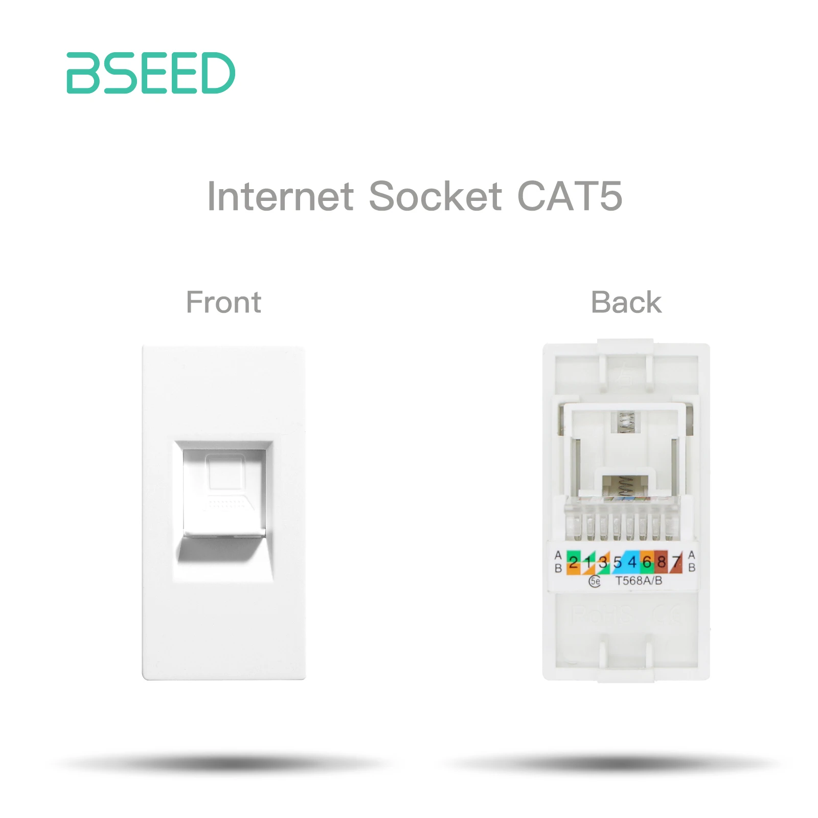 Настенная розетка bseed для интернета cat5 - Фотография_4