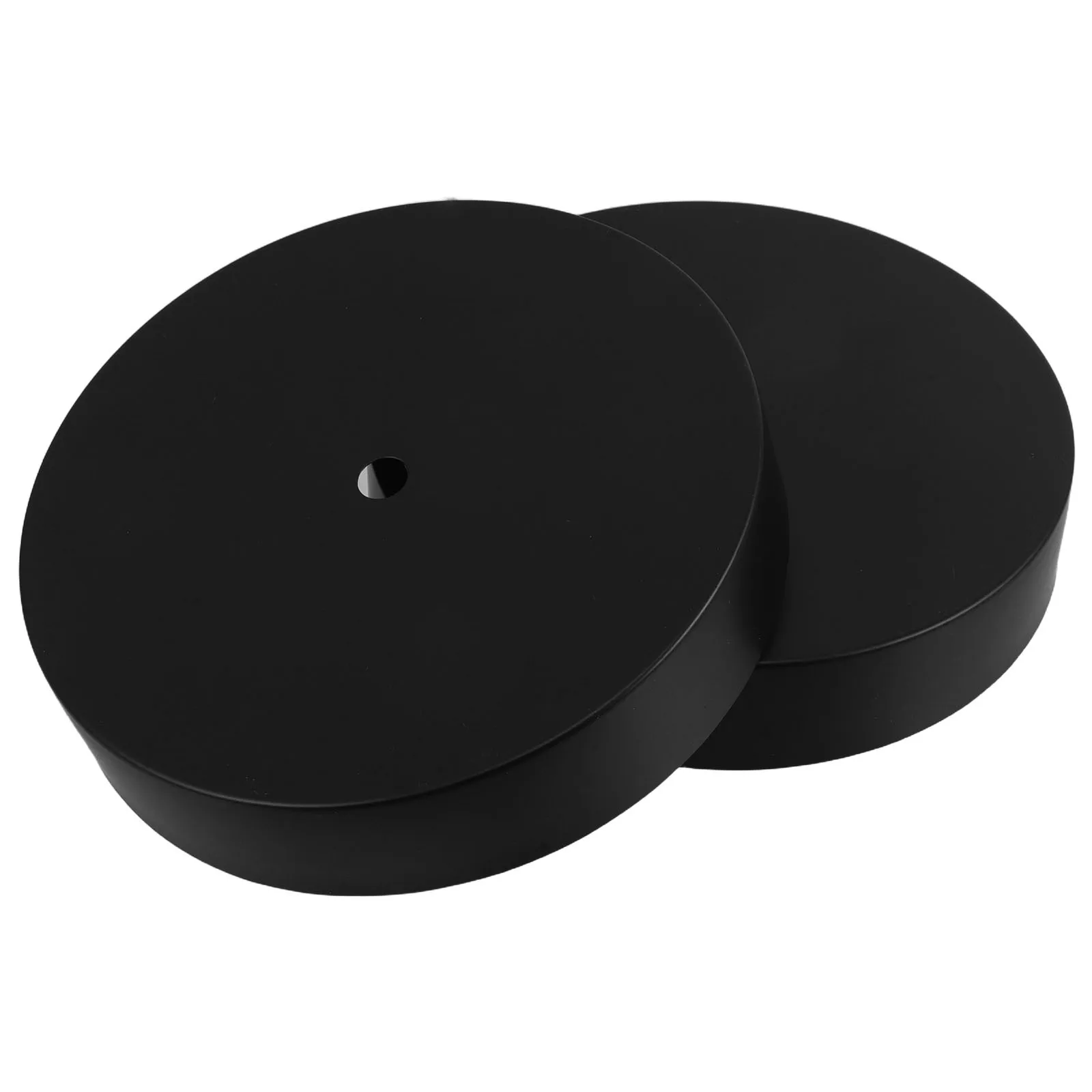 Цоколь лампы, черный круглый сверхмощный чугунный стенд - Фотография_3