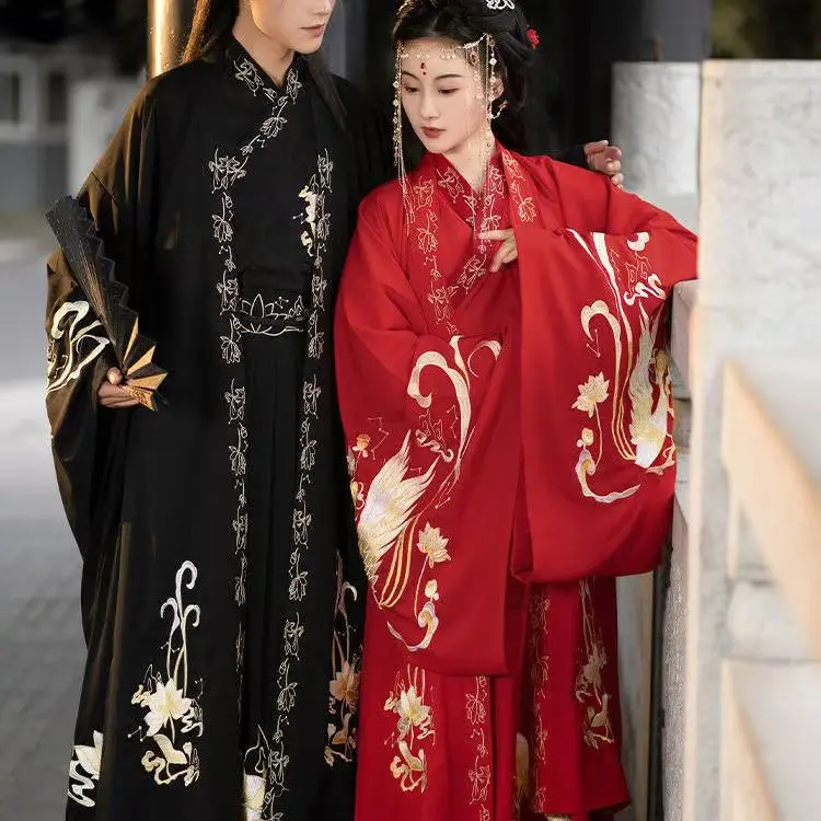 Большой размер, женский оригинальный шитье ханьфу - Фотография_4