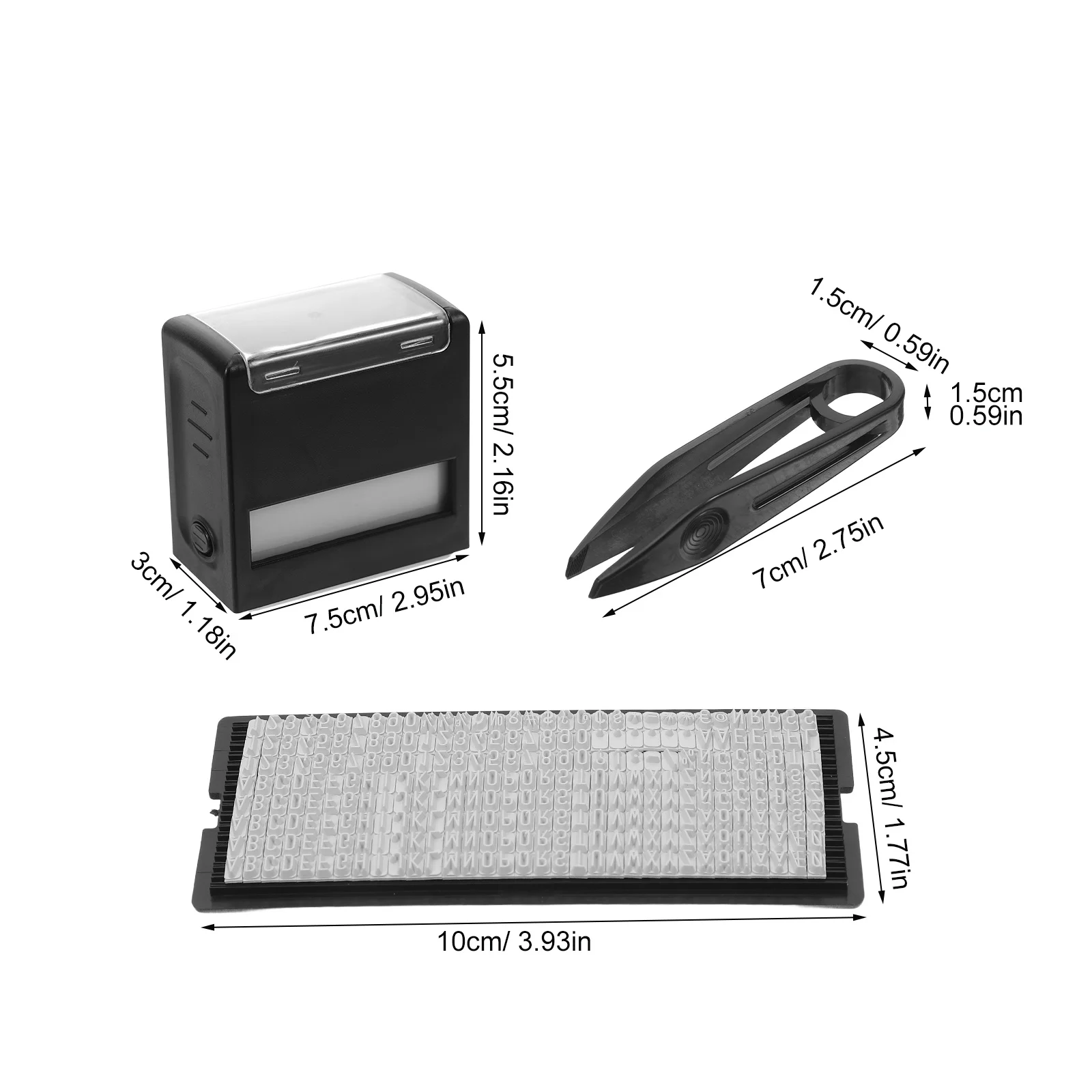 1 комплект, набор самокрасочных штампов из абс-пластика - Фотография_2