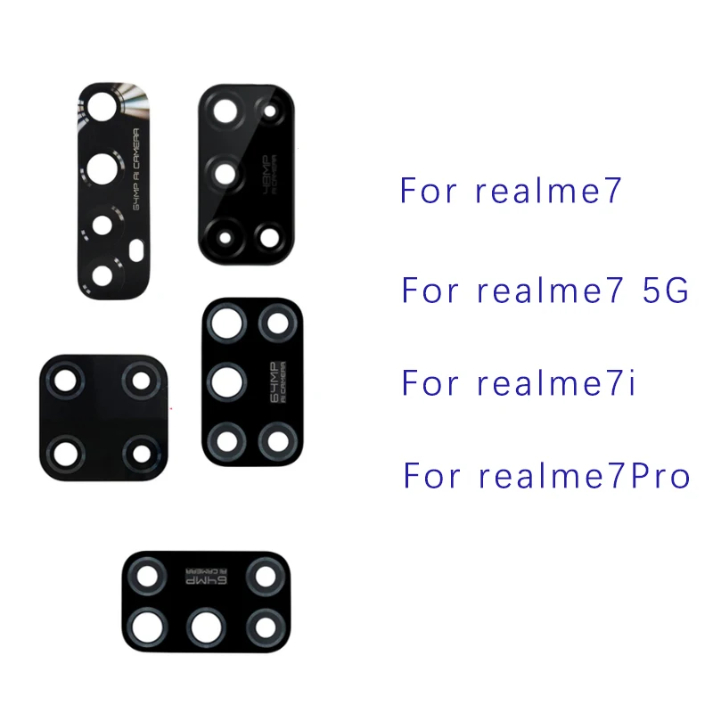 Стеклянный объектив задней камеры для oppo realme 7 7pro 7i 75g