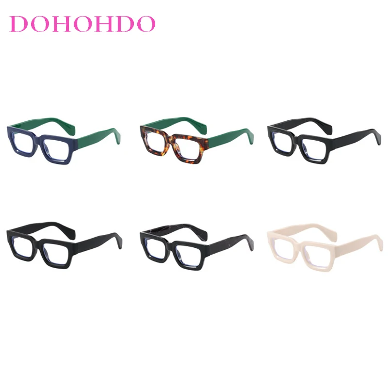 Ретро маленькая квадратная оправа с защитой от синего света - Фотография_6