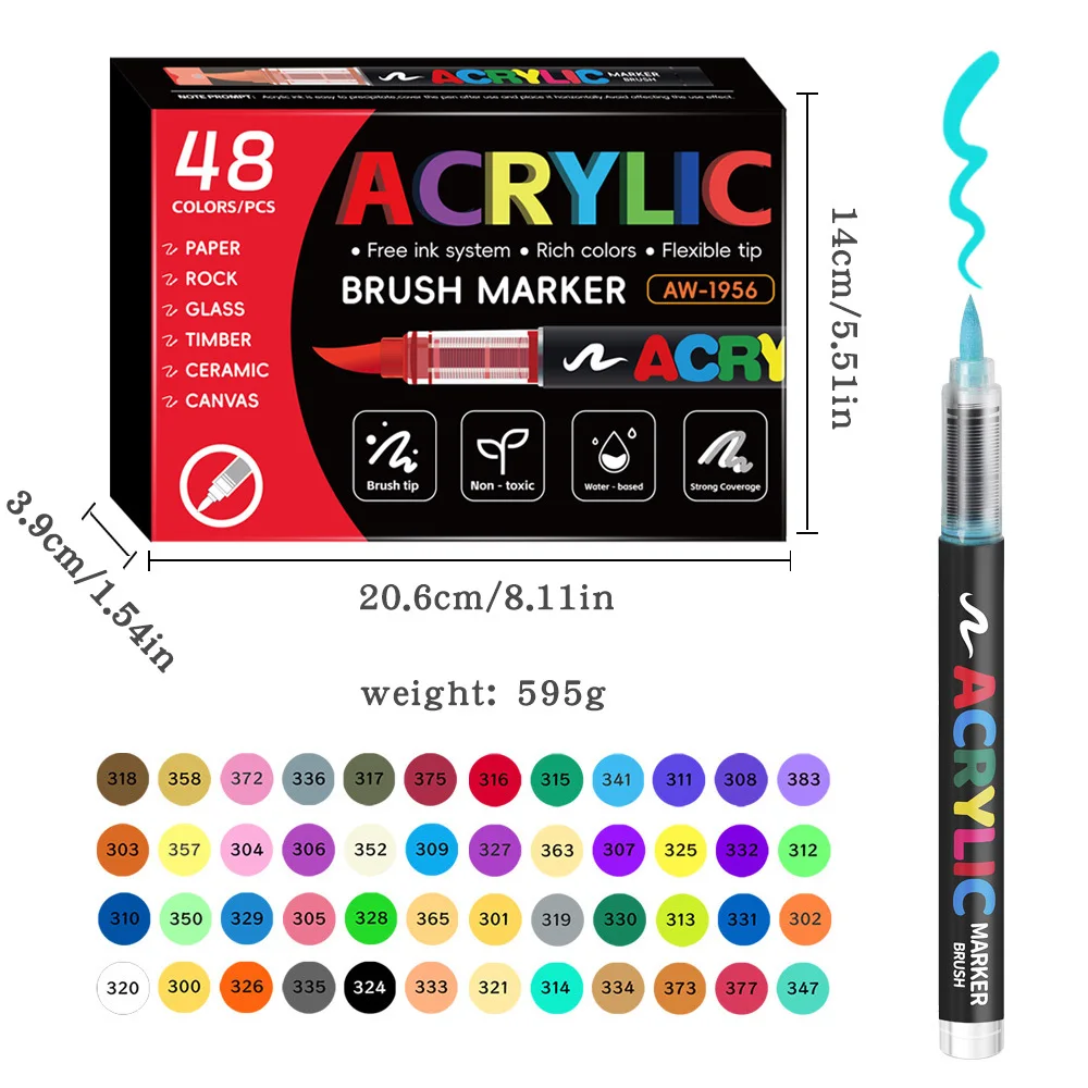 Acrylic marker pen paint brush - Фотография_2