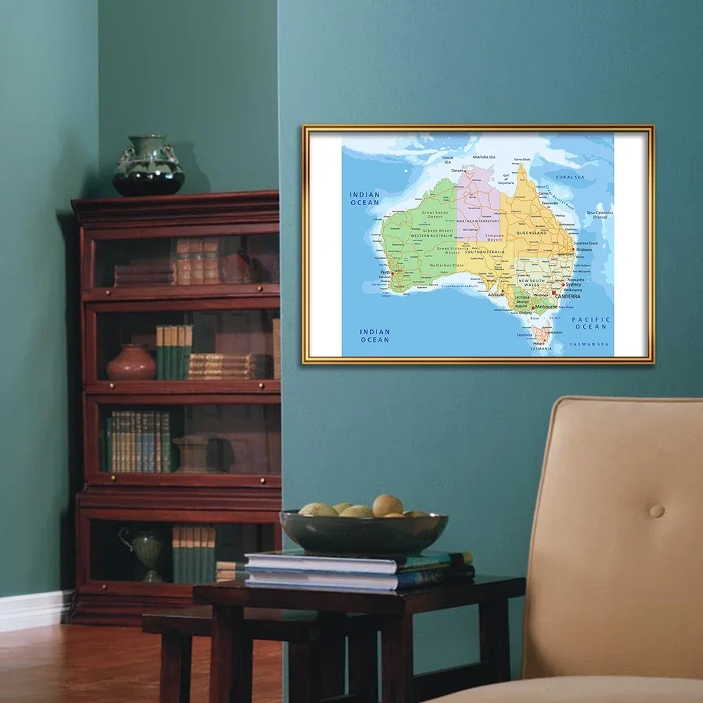 59*42 см политическая карта австралийской - Фотография_3