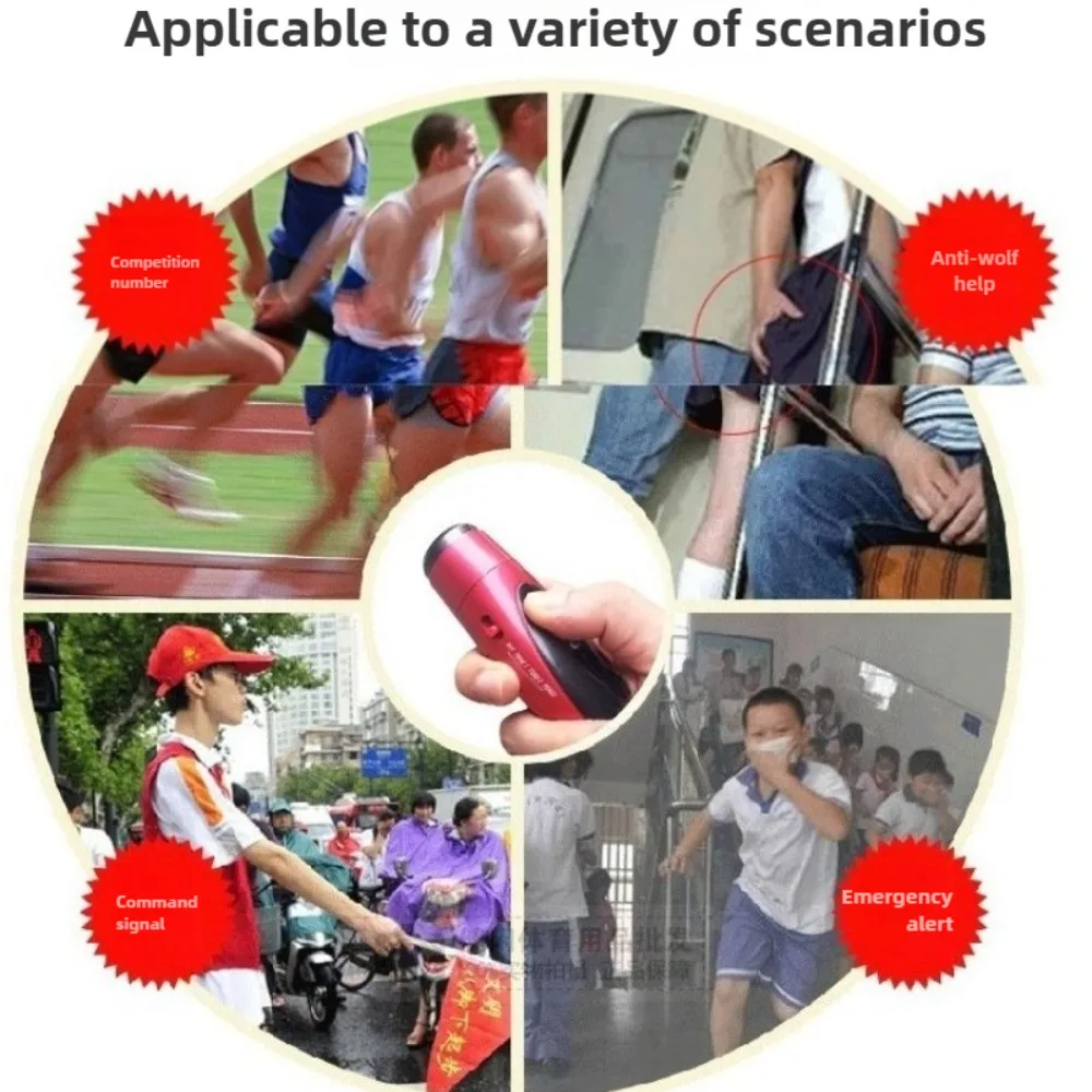 Перезаряжаемый электронный свисток 130 дб с 3 тонами для судей - Фотография_6