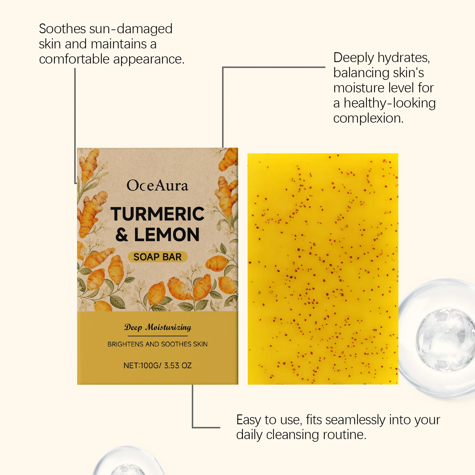 Осветляющее мыло с куркумой и лимоном - Фотография_3