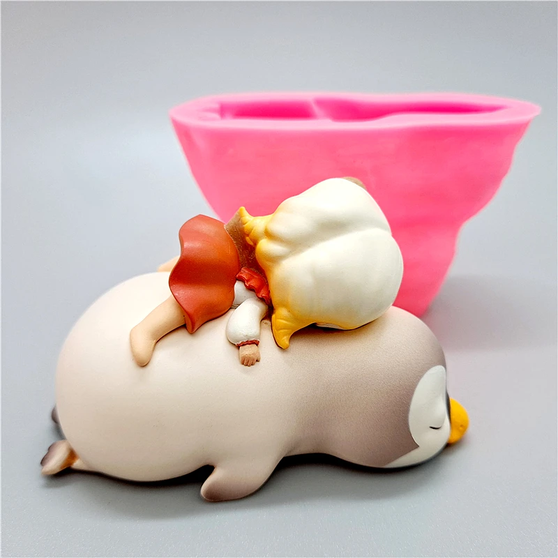 Fan yong four penguin girl силиконовая форма - Фотография_4