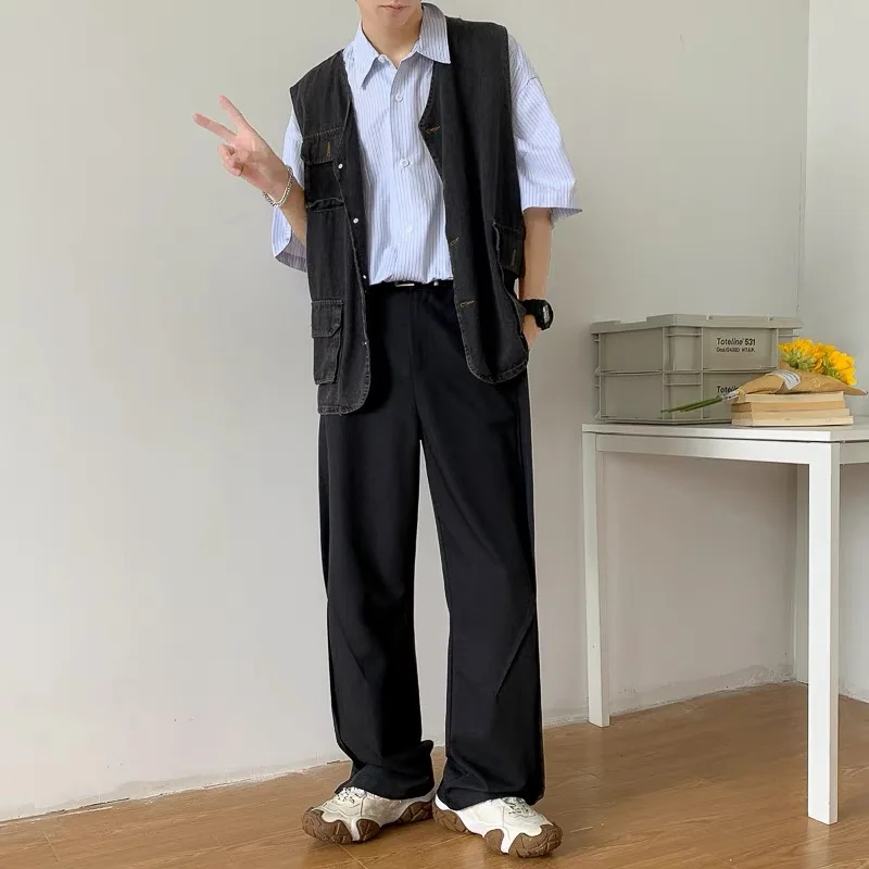 Коричневые, черные костюмные брюки - Фотография_6