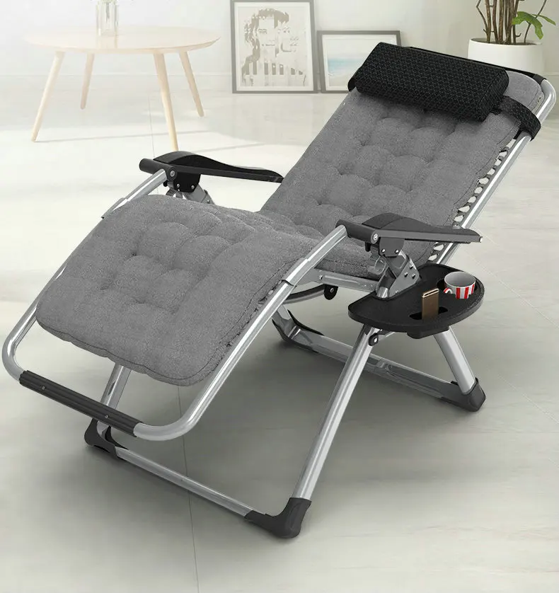 Легкий пляжный стул с нулевой гравитацией на открытом воздухе - Фотография_2