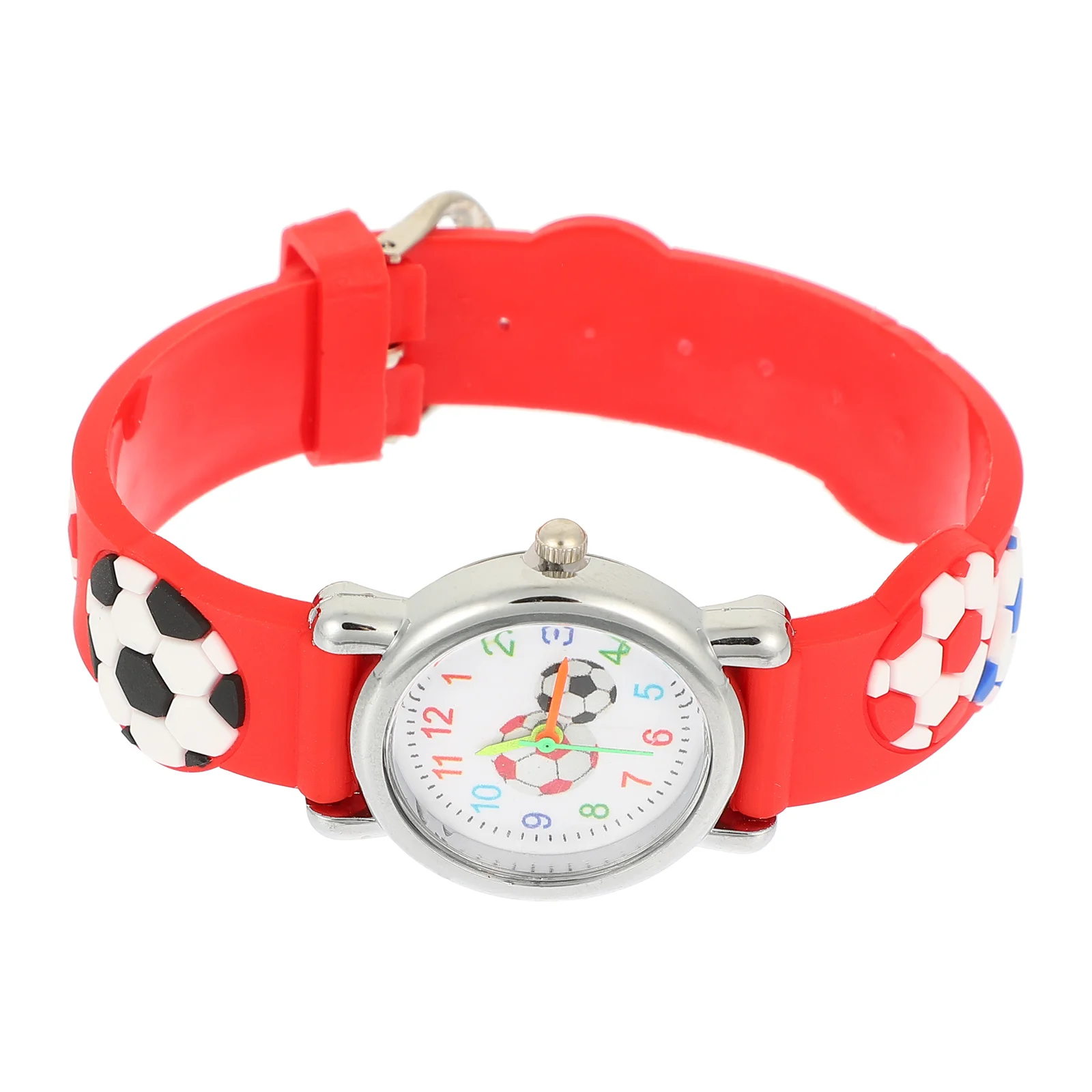 Прочные детские спортивные часы с мультяшным футбольным мячом - Фотография_6
