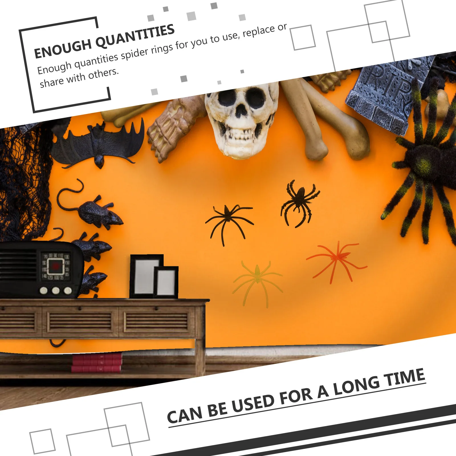 Светящиеся в темноте кольца-паук на хэллоуин - Фотография_6