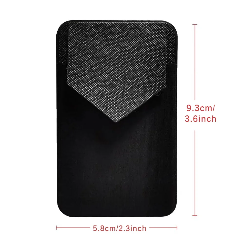 Чехол для карт, модный эластичный держатель для карт сотового телефона - Фотография_2