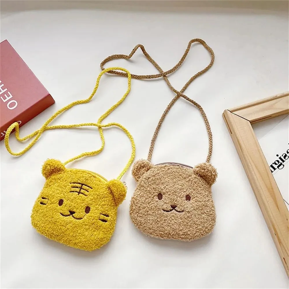 Новая плюшевая сумка через плечо с изображением медведя для девочек - Фотография_3