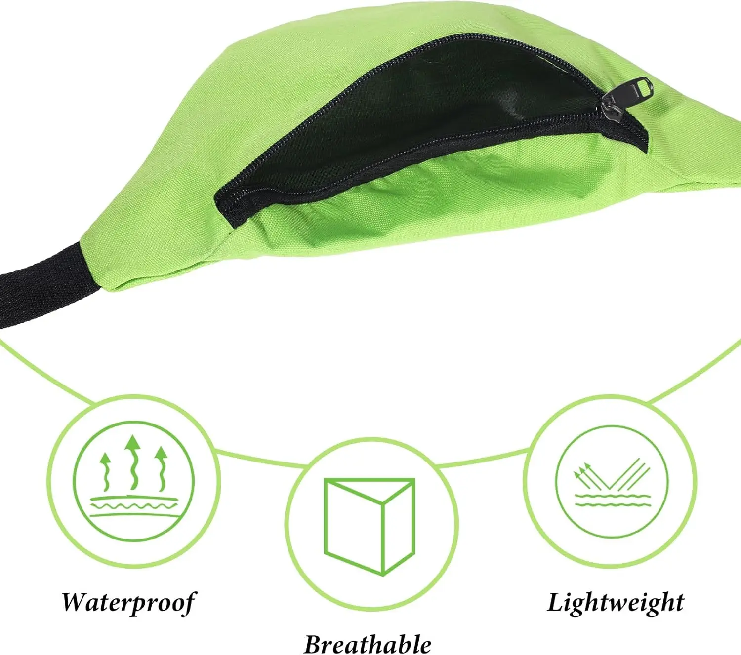 Неоновая поясная сумка в стиле ретро 80-х 90-х годов - Фотография_5