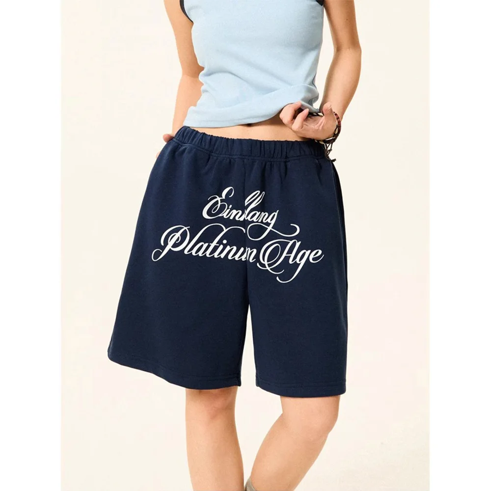 Повседневные шорты с буквенным рисунком - Фотография_5