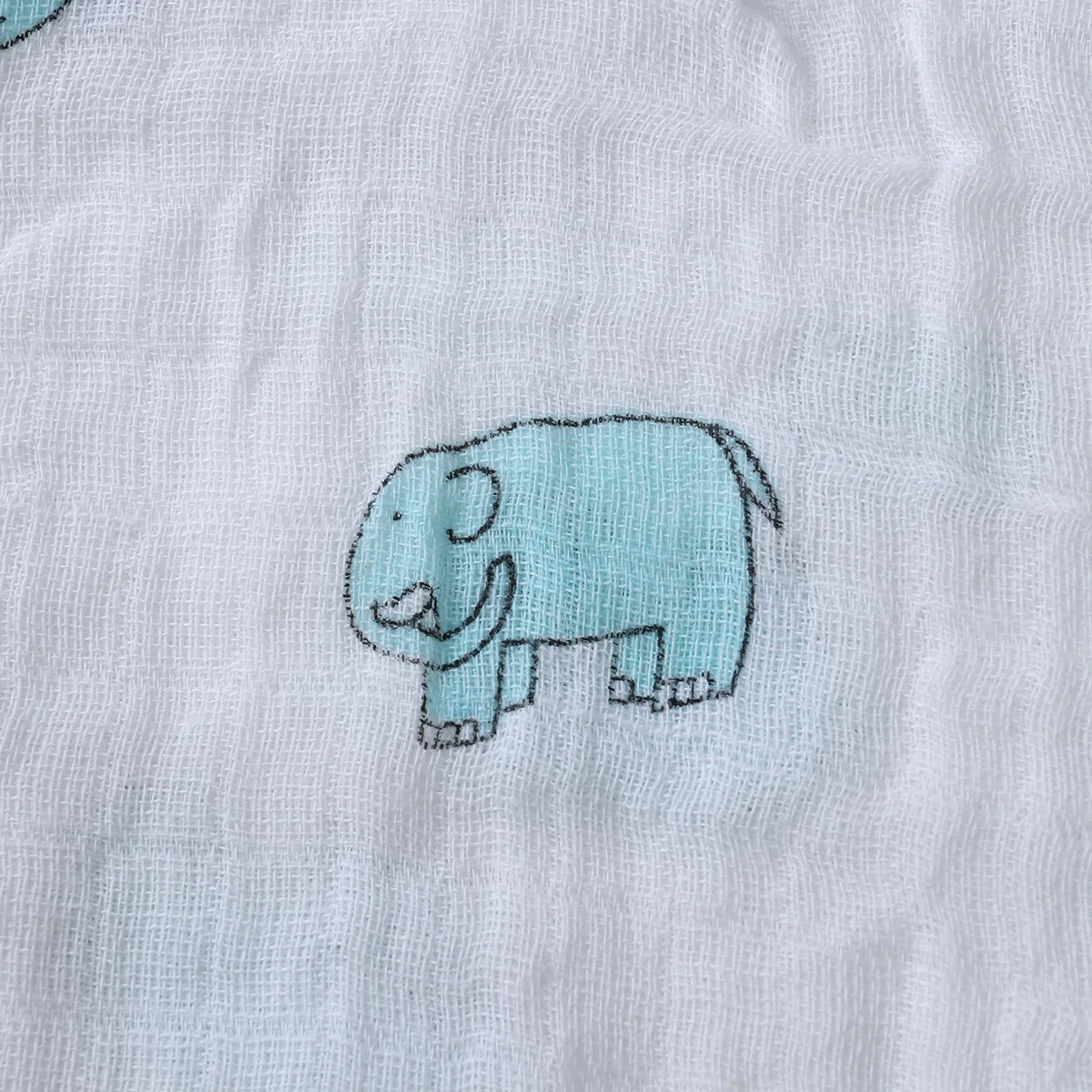 Мягкое муслиновое хлопковое детское пеленальное одеяло - Фотография_5