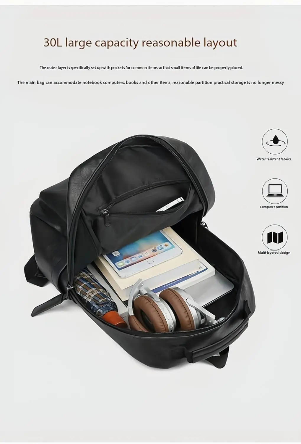 Унисекс, сумка для ноутбука из искусственной кожи - Фотография_4