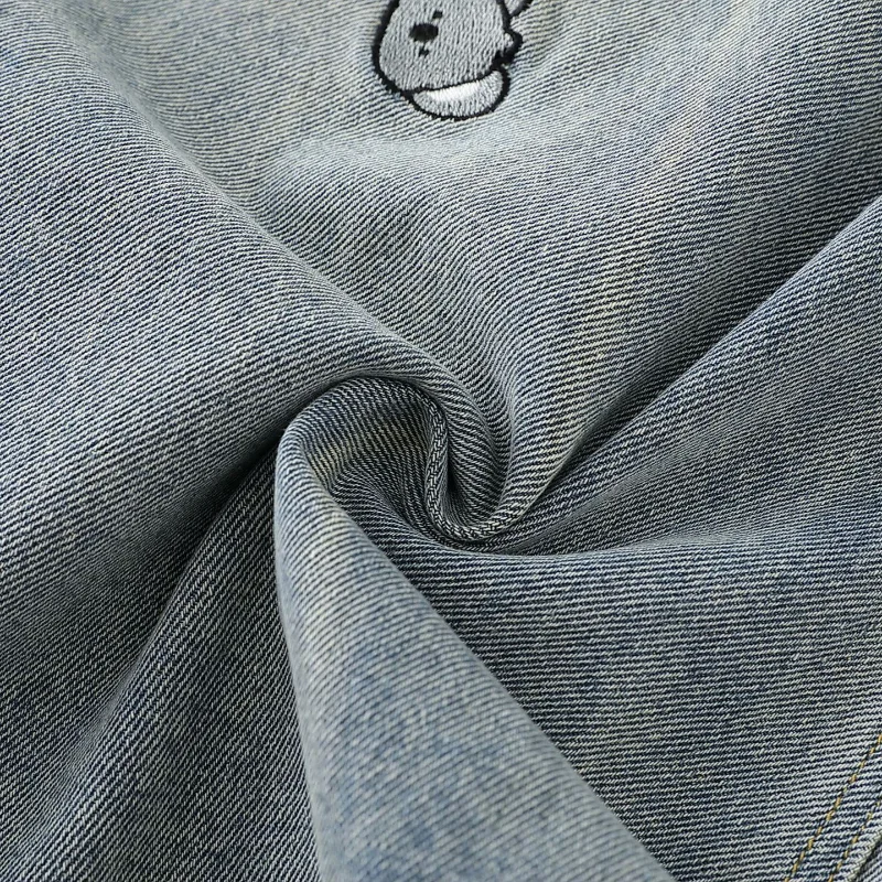 Милые джинсы с вышивкой для девочек - Фотография_4