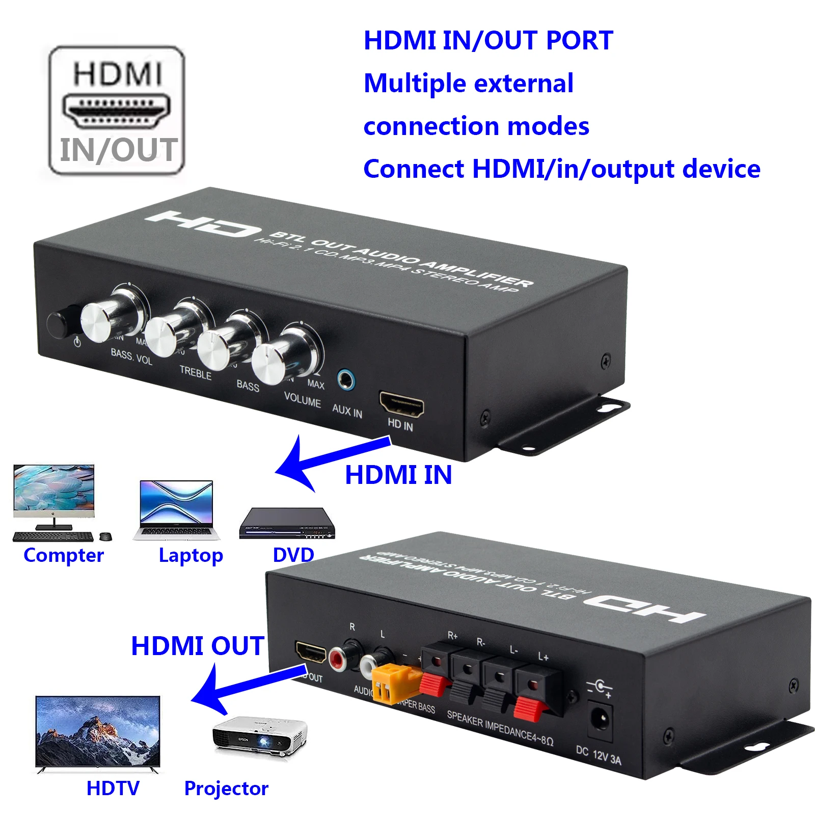 St-838 hifi 2,1-канальный усилитель - Фотография_2