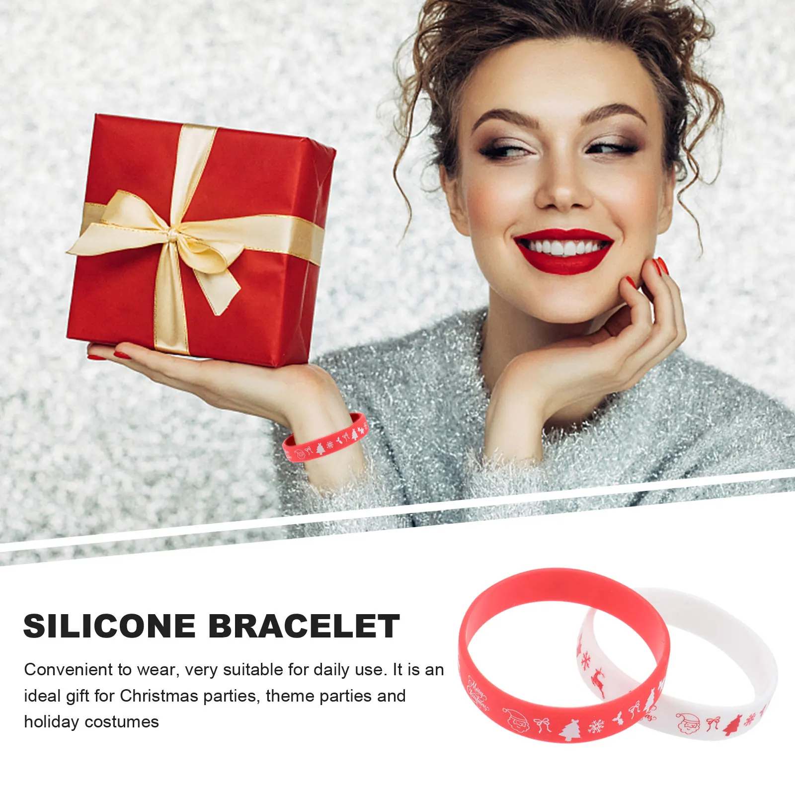 Силиконовый браслет рождественские - Фотография_3