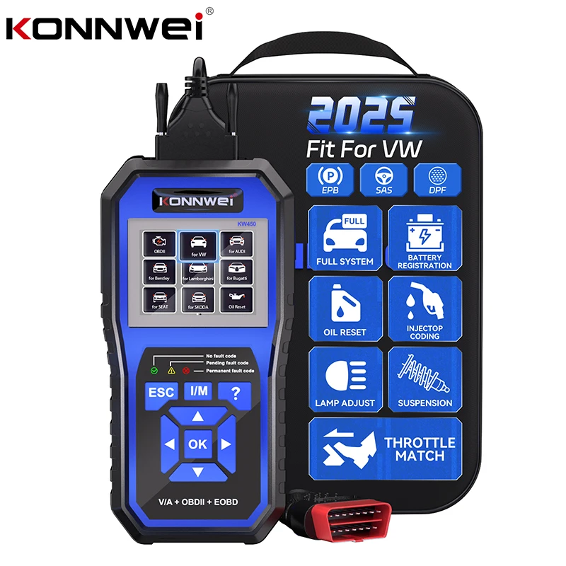 Konnwei kw450 obd2 сканер для диагностики