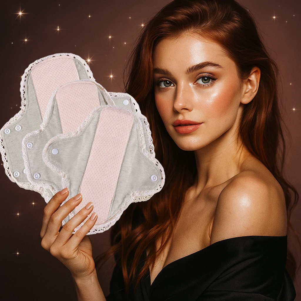 Biai новые многоразовые гигиенические прокладки с кружевной отделкой