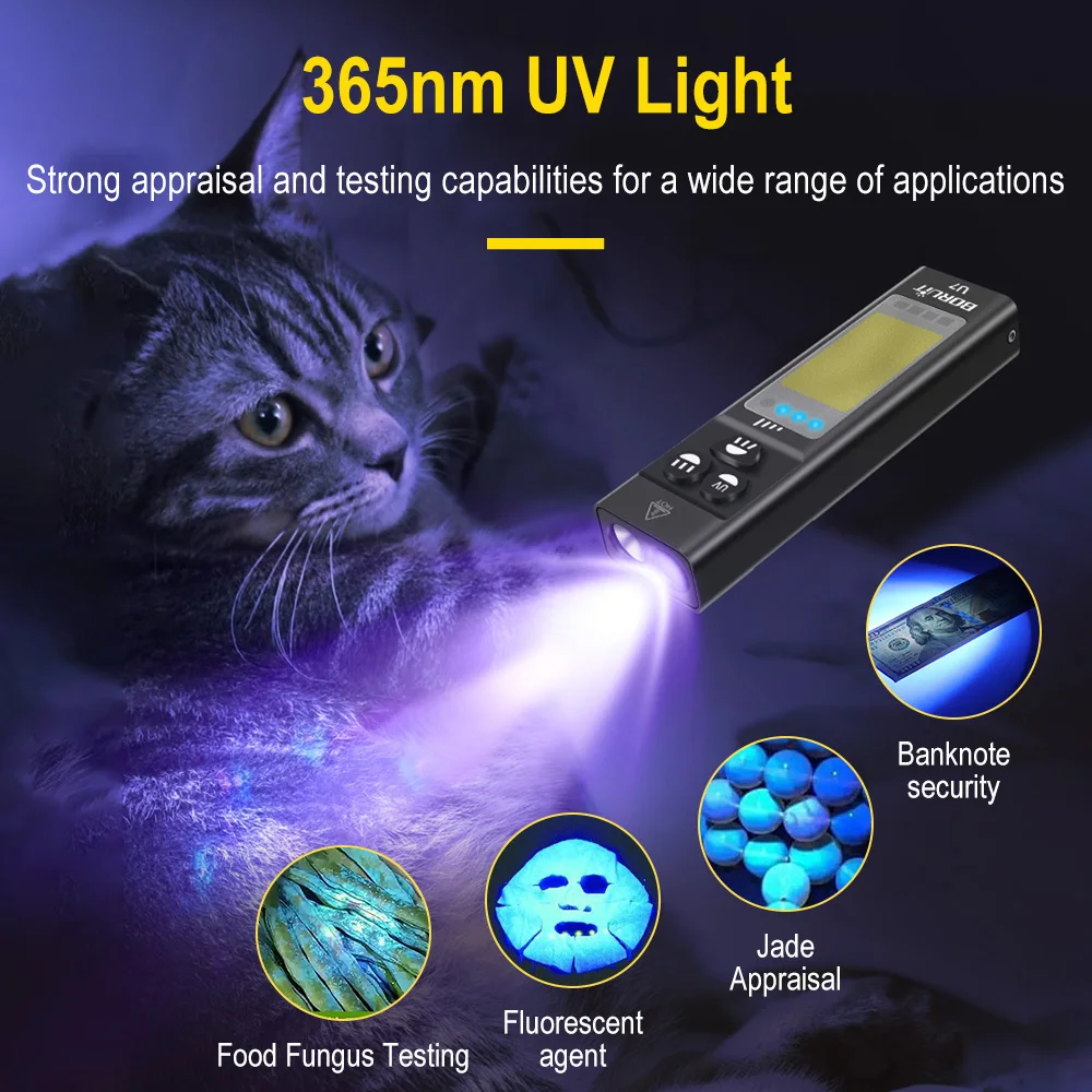 Boruit u7 edc уф-светодиодный фонарик max - Фотография_2