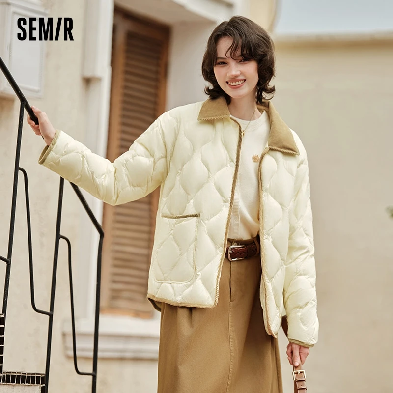 Женский пуховик semir средней длины