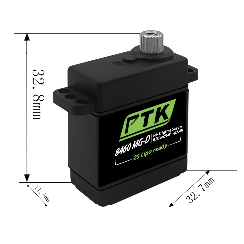 Ptk 8460 mg-d9gцифровой сервопривод с металлической шестерней - Фотография_5