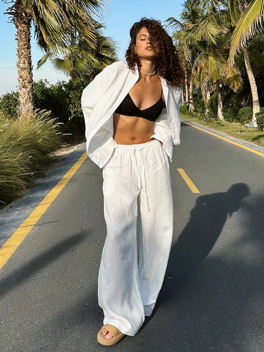 Bornladies, хлопковые повседневные комплекты брюк