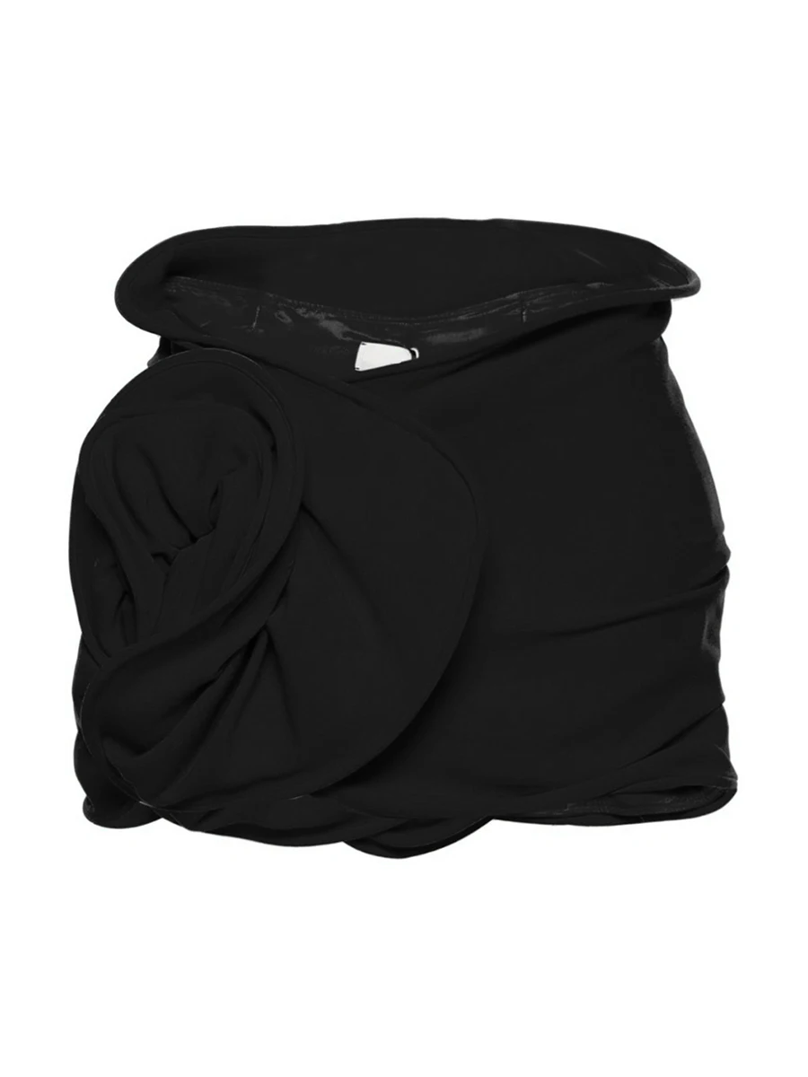 Twotwinstyle однотонные лоскутные юбки с аппликацией для женщин - Фотография_6