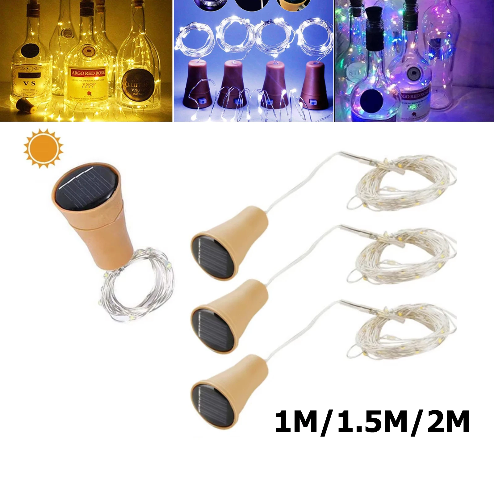 Солнечная бутылка led лампы для