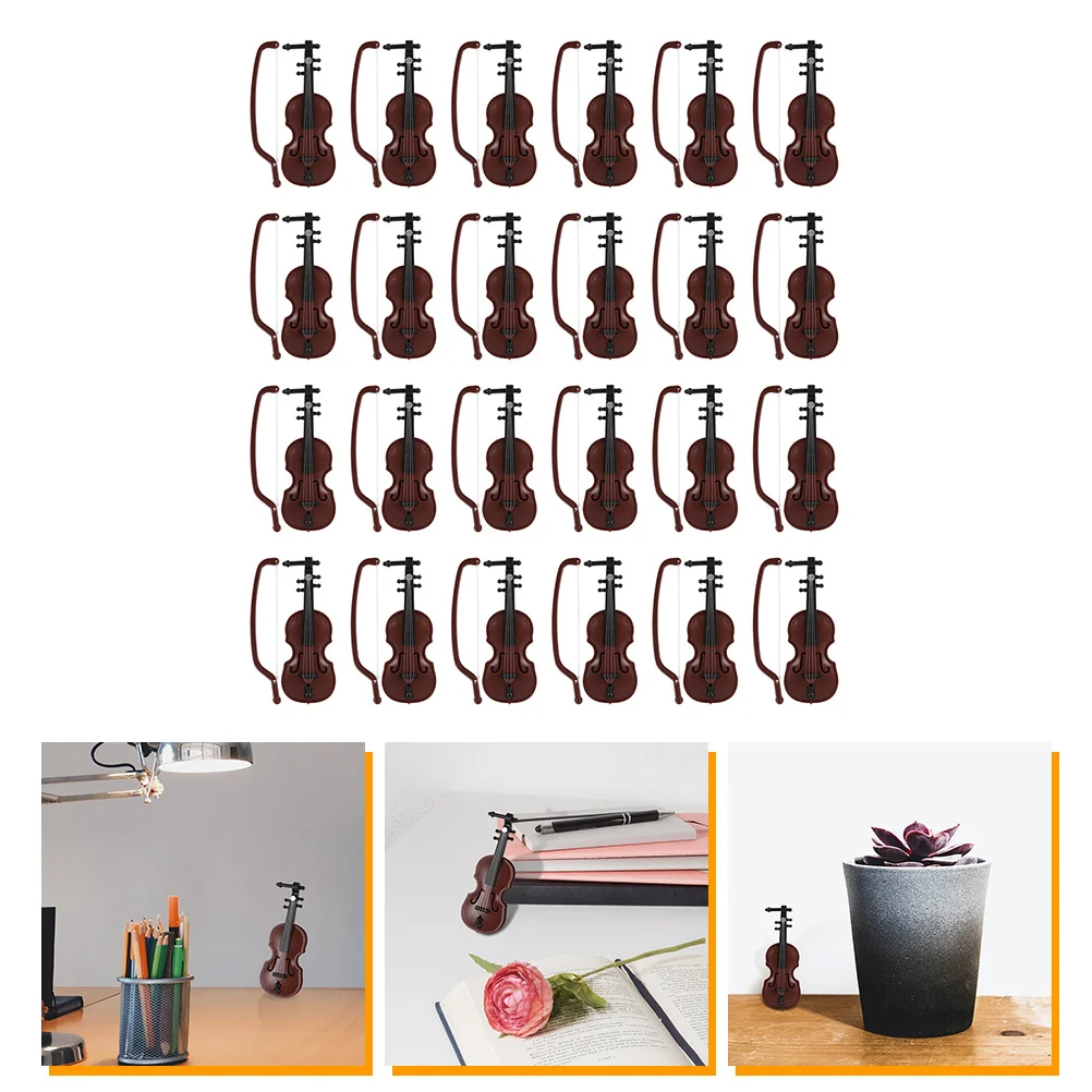 Мини-скрипка с отделкой под дерево - Фотография_6