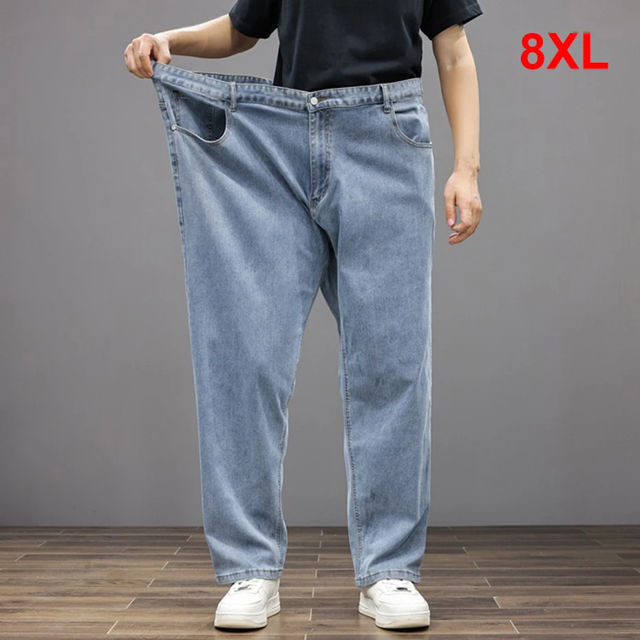 Плюс размер 8xl мешковатые джинсы