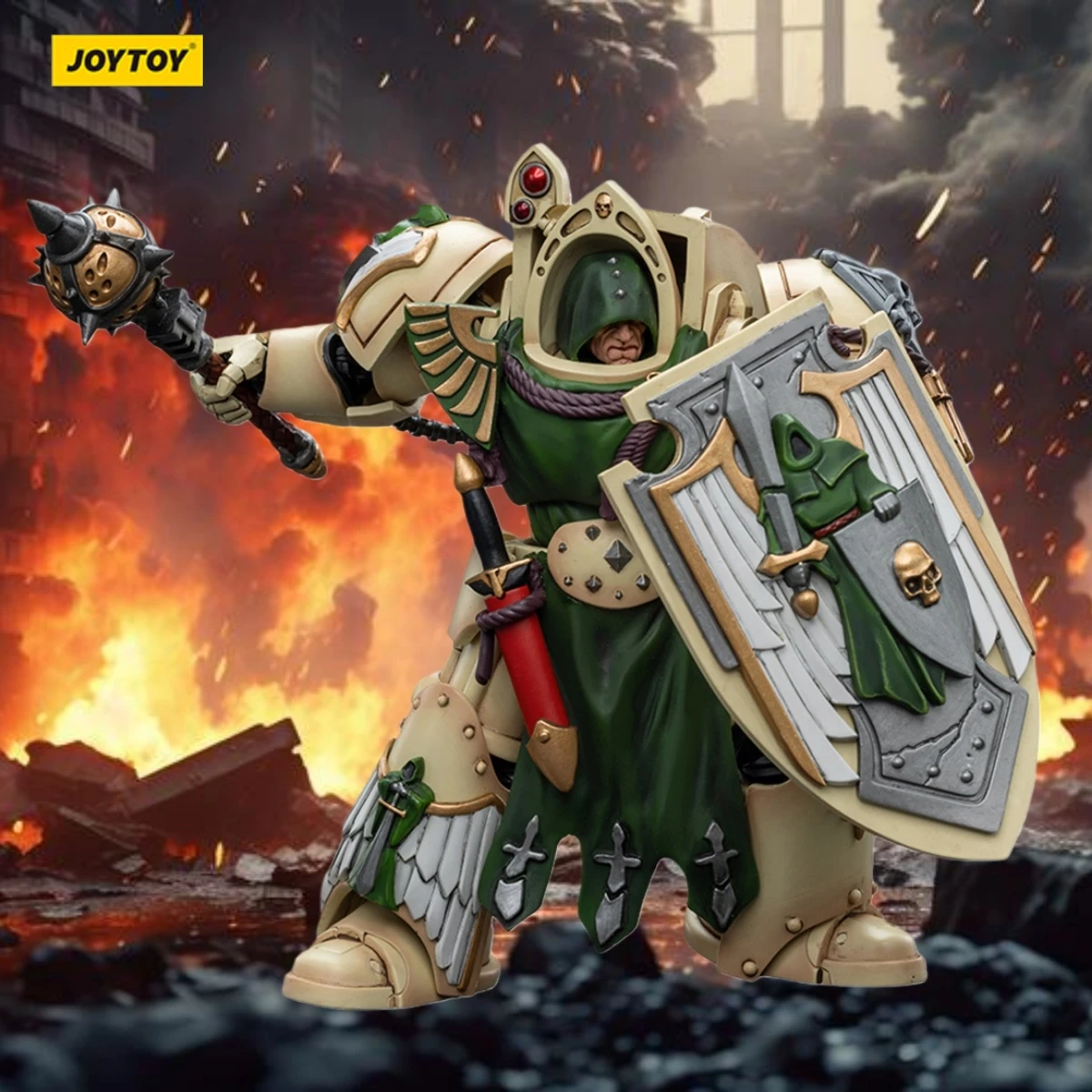 Joytoy warhammer 40k dark angels deathwing knight с mace of absolution 1