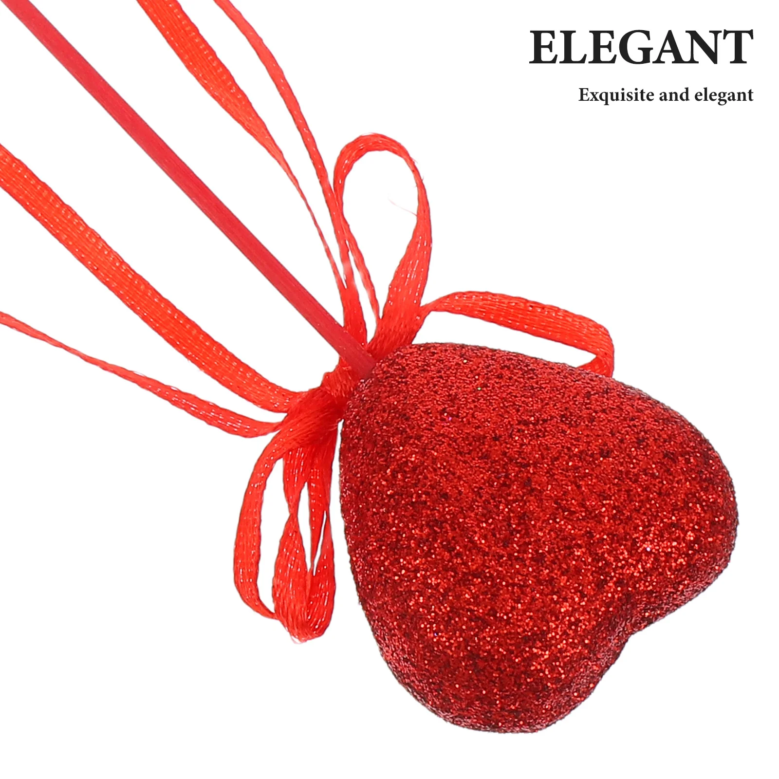 Блестящий бант с сердечками для дня святого валентина - Фотография_4