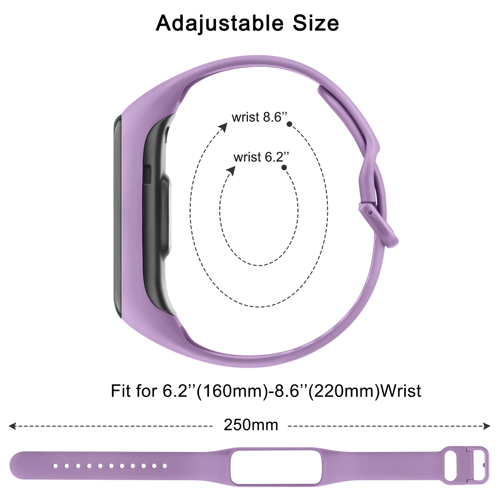 Мягкий силиконовый ремешок для samsung galaxy fit 2 - Фотография_2