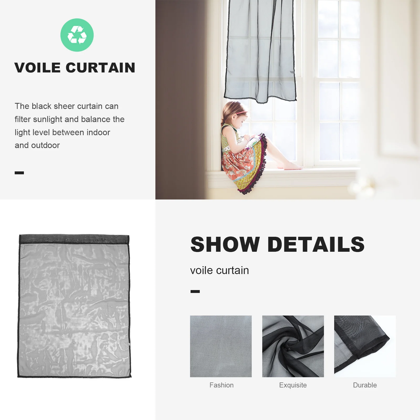 Короткая прозрачная занавеска - Фотография_6