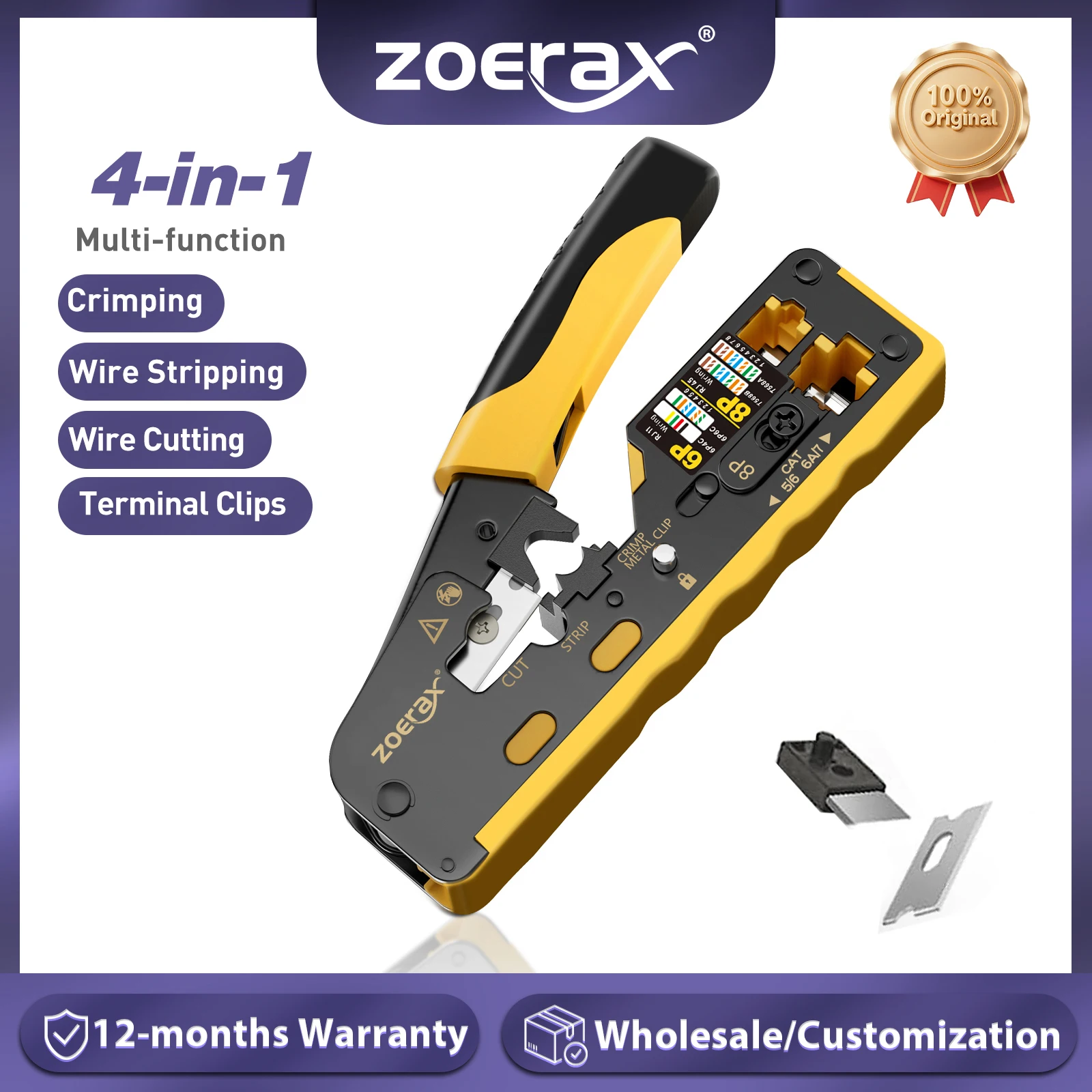 Zoerax rj45 cat7 обжимной инструмент