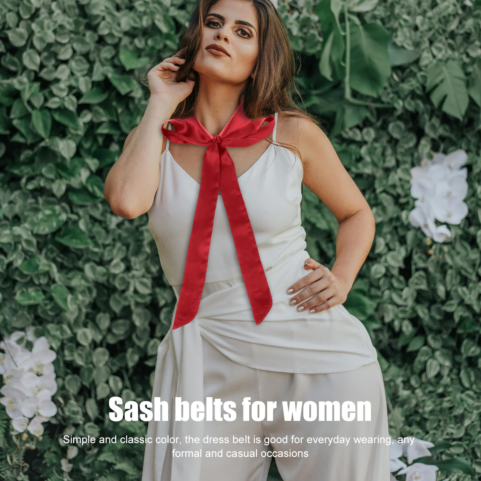 Шелковый пояс, женское платье