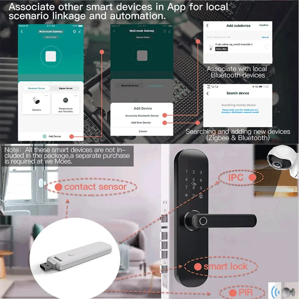 Tuya zigbee bluetooth hub многорежимный - Фотография_4