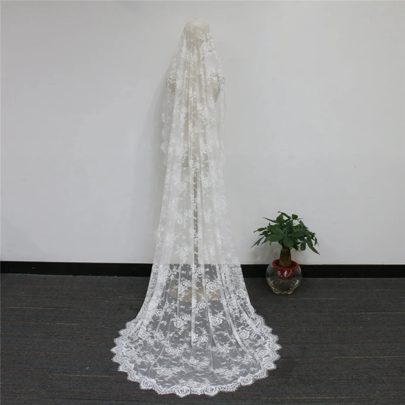 Off white mantilla стиль свадебная - Фотография_2