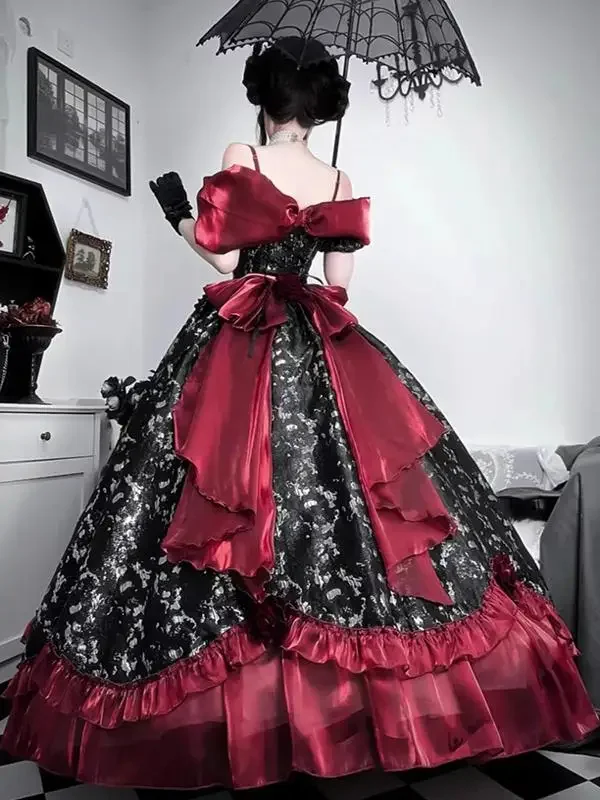 Хэллоуин косплей ло платье с длинными - Фотография_4