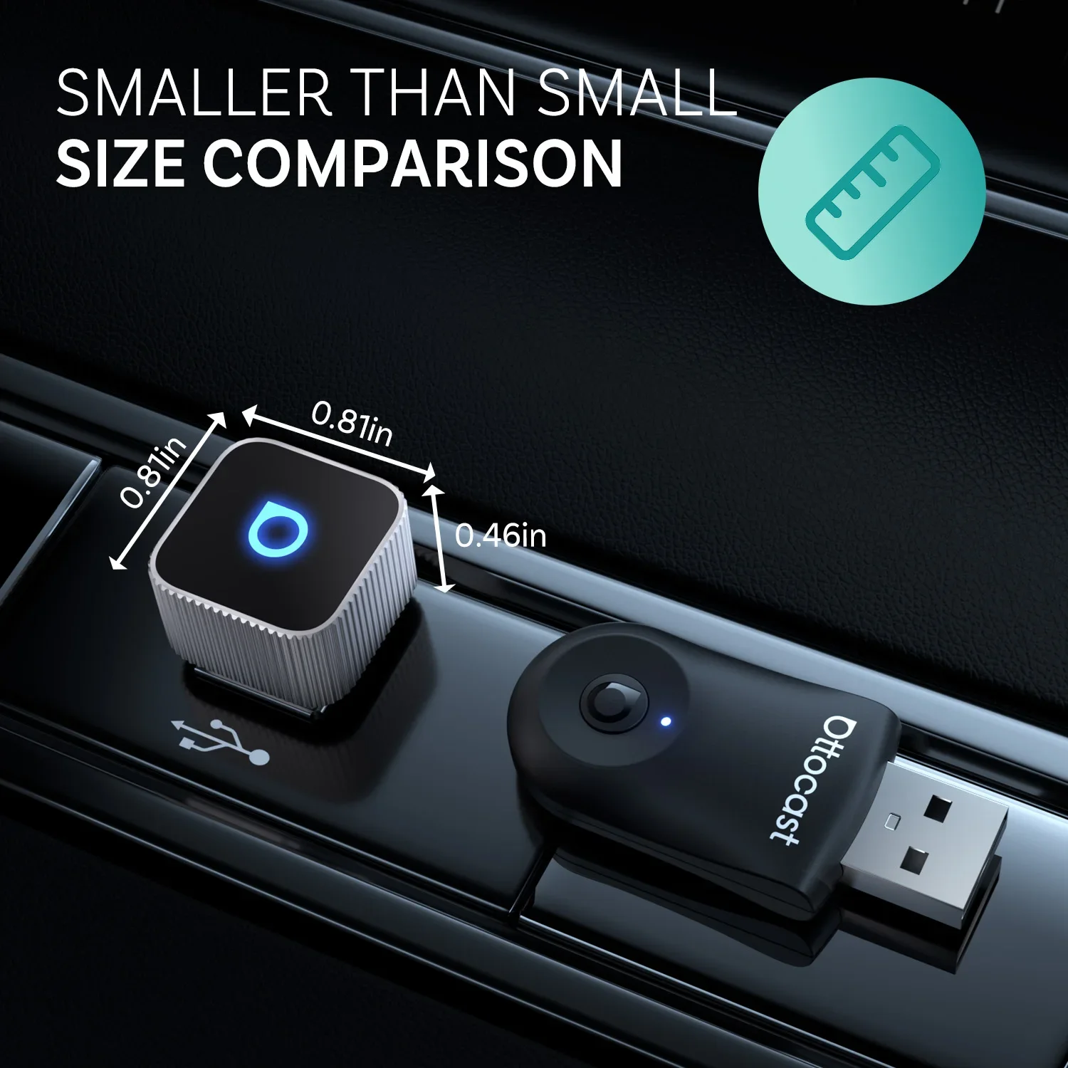 Ottocast mini slim cube беспроводной - Фотография_3