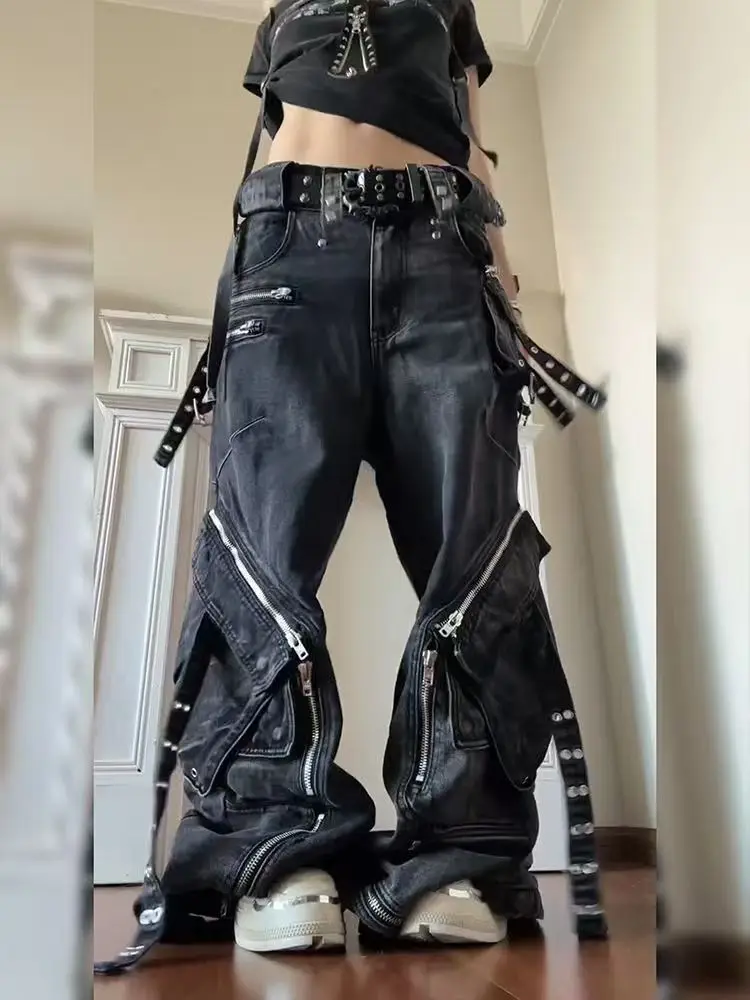 Черные черные джинсы в готическом - Фотография_2