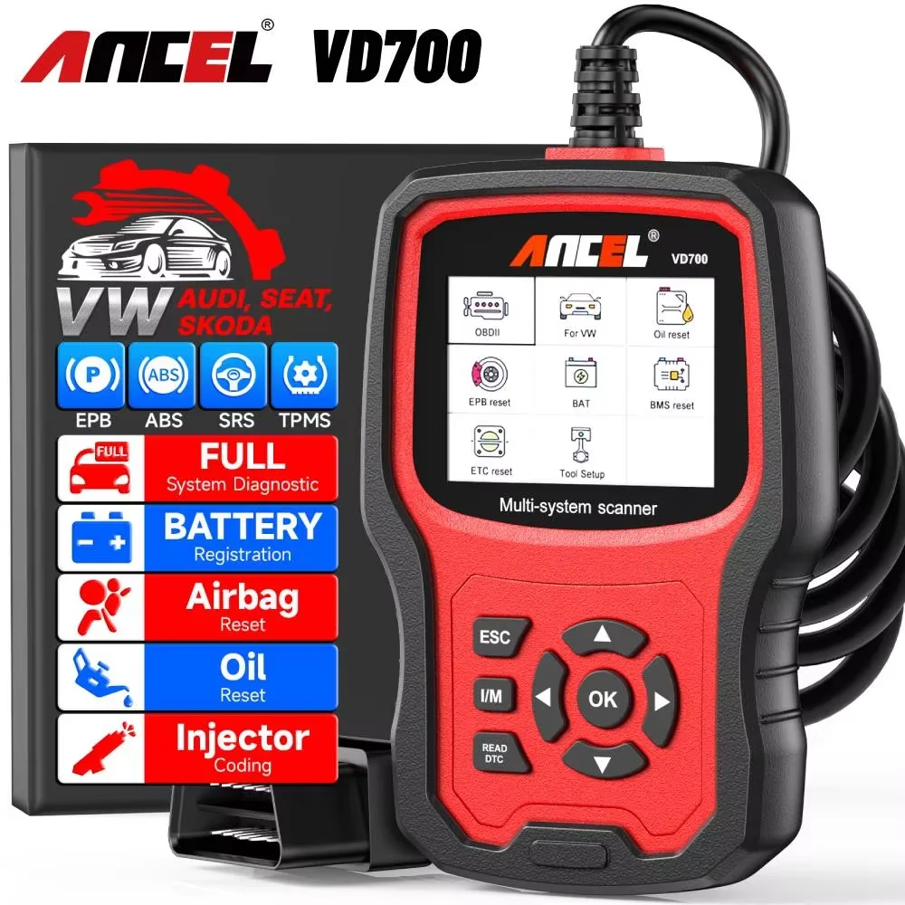 Диагностический сканер ancel vd700 obd2